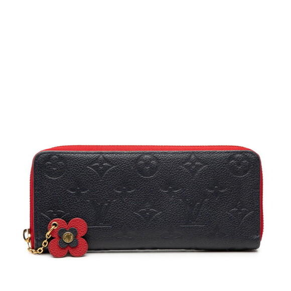 Louis Vuitton Monogram Empreinte Portefeuille Clemence Round Zip Long Wallet ...